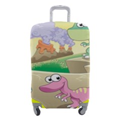 Kids Mural Cartoon Dinosaur Luggage Cover (small) by nateshop