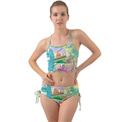 Kids Mural Cartoon Dinosaur Mini Tank Bikini Set by nateshop