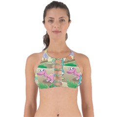 Kids Mural Cartoon Dinosaur Perfectly Cut Out Bikini Top