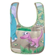 Kids Mural Cartoon Dinosaur Baby Bib by nateshop