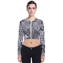 Leopard In Art, Animal, Graphic, Illusion Long Sleeve Zip Up Bomber Jacket by nateshop