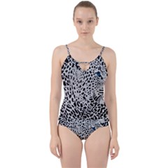 Leopard In Art, Animal, Graphic, Illusion Cut Out Top Tankini Set by nateshop