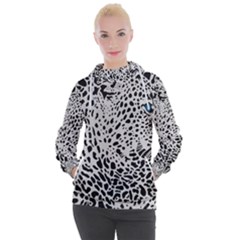 Leopard In Art, Animal, Graphic, Illusion Women s Hooded Pullover