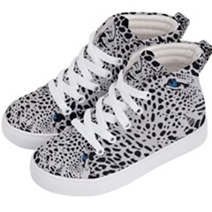 Leopard In Art, Animal, Graphic, Illusion Kids  Hi-top Skate Sneakers by nateshop