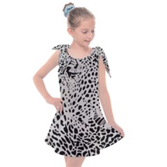 Leopard In Art, Animal, Graphic, Illusion Kids  Tie Up Tunic Dress by nateshop