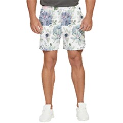 Nature, Floral, Flower, Print, Vintage Men s Runner Shorts by nateshop