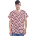 Pink Burberry, Abstract Men s V-Neck Scrub Top View1