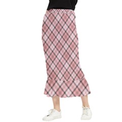 Pink Burberry, Abstract Maxi Fishtail Chiffon Skirt by nateshop