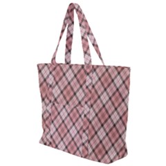 Pink Burberry, Abstract Zip Up Canvas Bag by nateshop