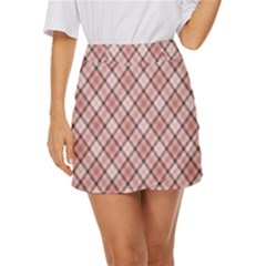 Pink Burberry, Abstract Mini Front Wrap Skirt by nateshop