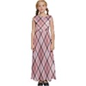 Pink Burberry, Abstract Kids  Satin Sleeveless Maxi Dress View1