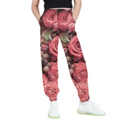 Pink Roses, Flowers, Love, Nature Kids  Joggers by nateshop