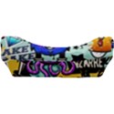 Cartoon Graffiti, Art, Black, Colorful Car Seat Velour Cushion  View3