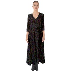 Amoled Noise, Button Up Boho Maxi Dress