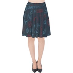 Background, Creed Velvet High Waist Skirt by nateshop