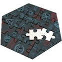 Background, Creed Wooden Puzzle Hexagon View2