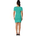 Background, Doodle, Pattern, Fitted Knot Split End Bodycon Dress View4