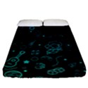 Cartoon, Halloween, Black, Dark Fitted Sheet (Queen Size) View1