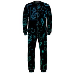 Cartoon, Halloween, Black, Dark Onepiece Jumpsuit (men) by nateshop