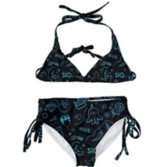 Cartoon, Skull, Dark, Dead Kids  Classic Bikini Set by nateshop