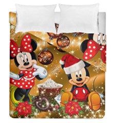 Cartoons, Disney, Merry Christmas, Minnie Duvet Cover Double Side (queen Size) by nateshop