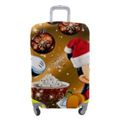 Cartoons, Disney, Merry Christmas, Minnie Luggage Cover (small) by nateshop