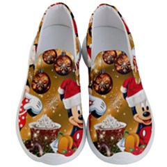 Cartoons, Disney, Merry Christmas, Minnie Men s Lightweight Slip Ons by nateshop