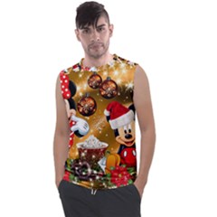 Cartoons, Disney, Merry Christmas, Minnie Men s Regular Tank Top