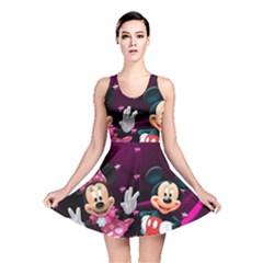 Cartoons, Disney, Mickey Mouse, Minnie Reversible Skater Dress by nateshop