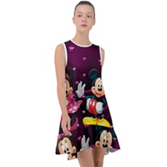 Cartoons, Disney, Mickey Mouse, Minnie Frill Swing Dress by nateshop