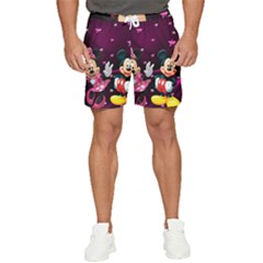 Cartoons, Disney, Mickey Mouse, Minnie Men s Runner Shorts by nateshop