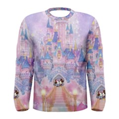 Disney Castle, Mickey And Minnie Men s Long Sleeve T-shirt by nateshop