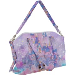 Disney Castle, Mickey And Minnie Canvas Crossbody Bag by nateshop