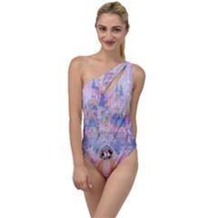 Disney Castle, Mickey And Minnie To One Side Swimsuit by nateshop