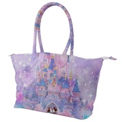 Disney Castle, Mickey And Minnie Canvas Shoulder Bag by nateshop