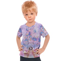 Disney Castle, Mickey And Minnie Kids  Sports T-shirt