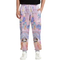 Disney Castle, Mickey And Minnie Men s Elastic Waist Pants