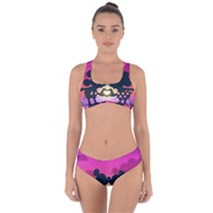 Mickey And Minnie, Mouse, Disney, Cartoon, Love Criss Cross Bikini Set by nateshop