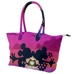 Mickey And Minnie, Mouse, Disney, Cartoon, Love Canvas Shoulder Bag by nateshop