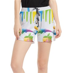 Mickey Mouse, Apple Iphone, Disney, Logo Women s Runner Shorts