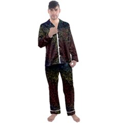 Minimal Glory Men s Long Sleeve Satin Pajamas Set by nateshop