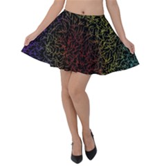 Minimal Glory Velvet Skater Skirt by nateshop