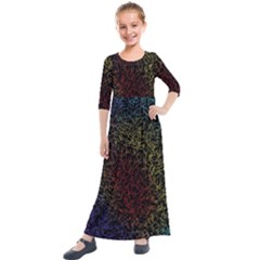 Minimal Glory Kids  Quarter Sleeve Maxi Dress by nateshop