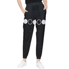 Moon Phases, Eclipse, Black Women s Tapered Pants by nateshop