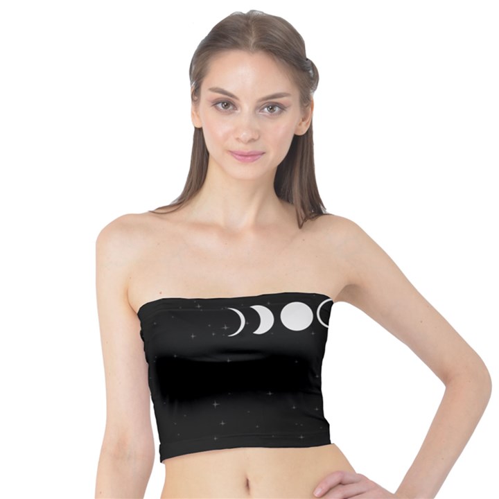 Moon Phases, Eclipse, Black Tube Top