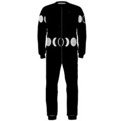 Moon Phases, Eclipse, Black Onepiece Jumpsuit (men) by nateshop