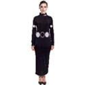 Moon Phases, Eclipse, Black Turtleneck Maxi Dress View1