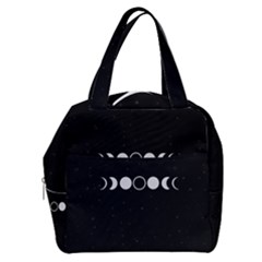 Moon Phases, Eclipse, Black Boxy Hand Bag by nateshop