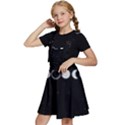 Moon Phases, Eclipse, Black Kids  Apron Dress View2