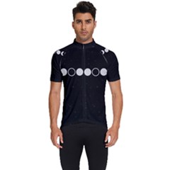 Moon Phases, Eclipse, Black Men s Short Sleeve Cycling Jersey by nateshop